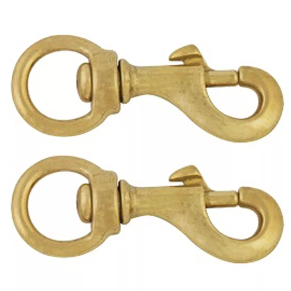 1 In X 3 1/2 Hilason Swivel Round Eye Bolt Snap Solid Brass