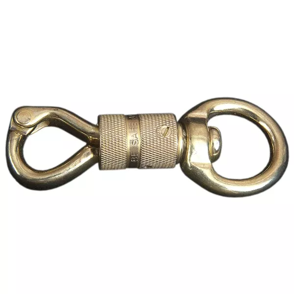 1" x 4-1/4" Western Horse Solid Brass Panic Snap – Heavy Duty Quick Release Safety Clip