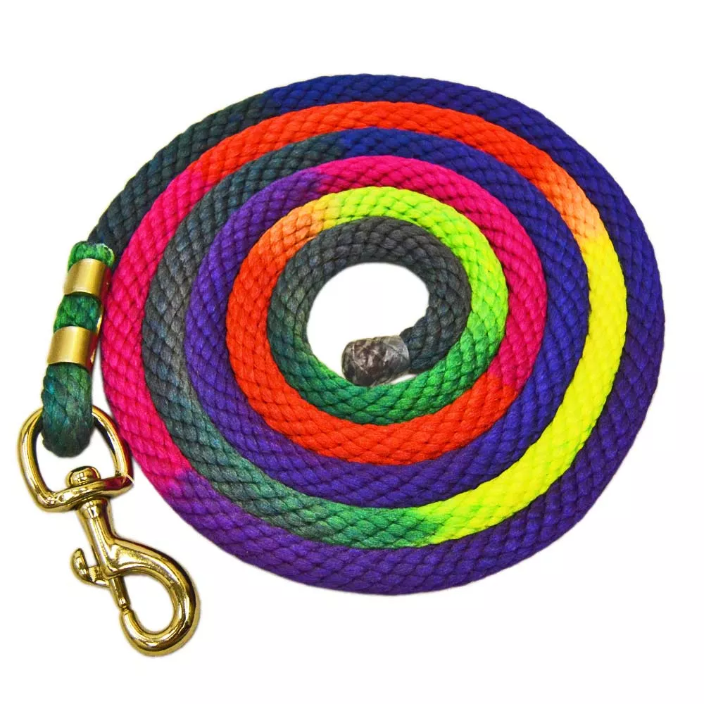 10' Rainbow Poly Lead with Snap