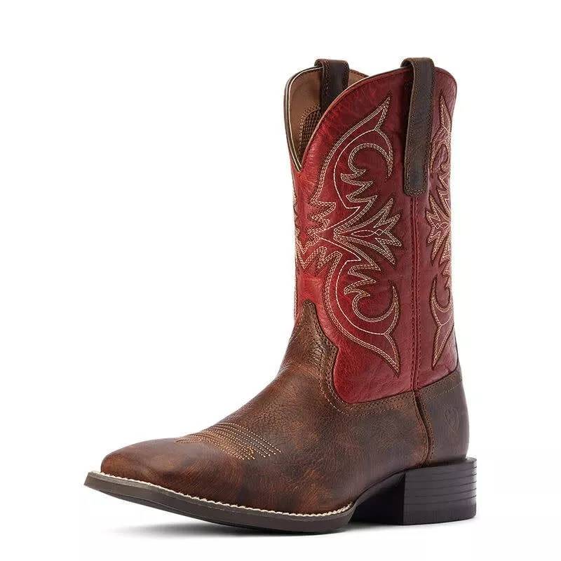 10042391 ARIAT SPORT PARDNER MATTE BROWN/BLOOD RED