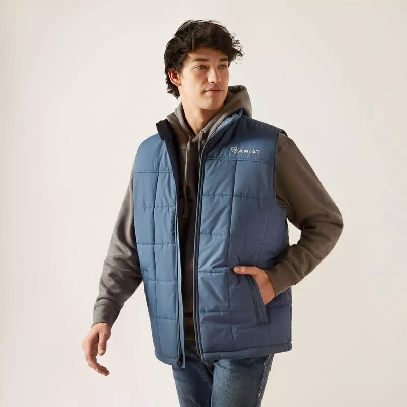 10046735 ARIAT MEN'S CRIUS INSULATED VEST STEELY