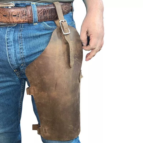 13 Inches Hilason Leather Cowboy Roper Chap