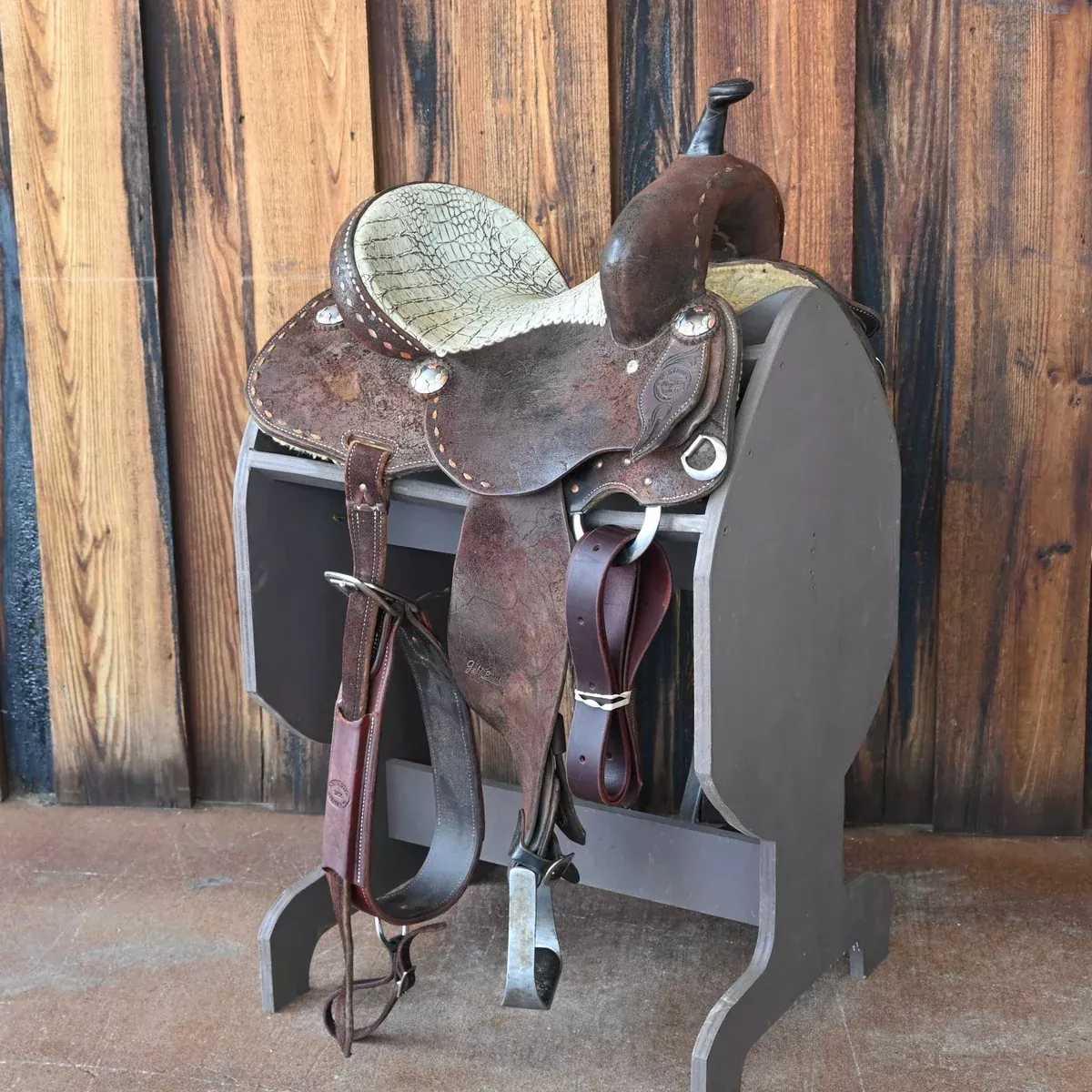 13" USED JEFF SMITH MARY WALKER BARREL SADDLE