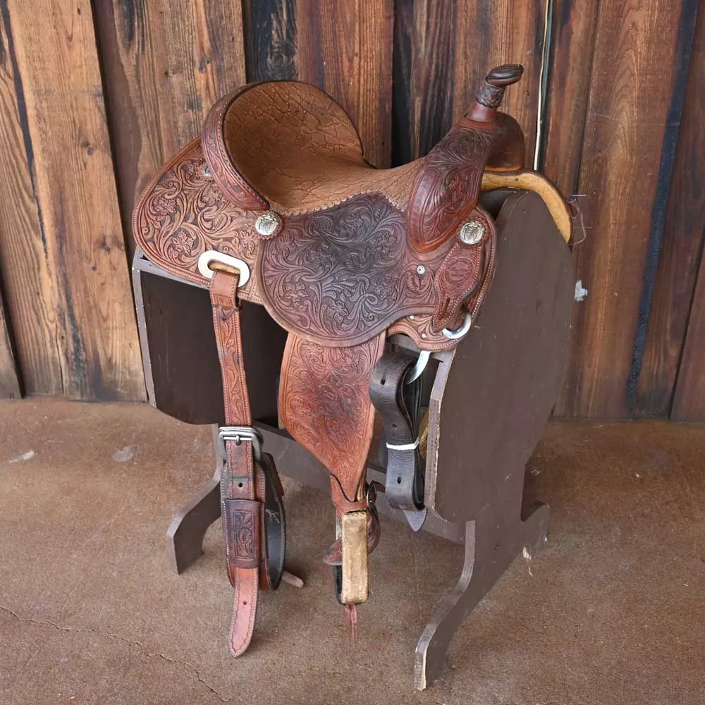 14" USED JEFF SMITH MARY WALKER BARREL SADDLE
