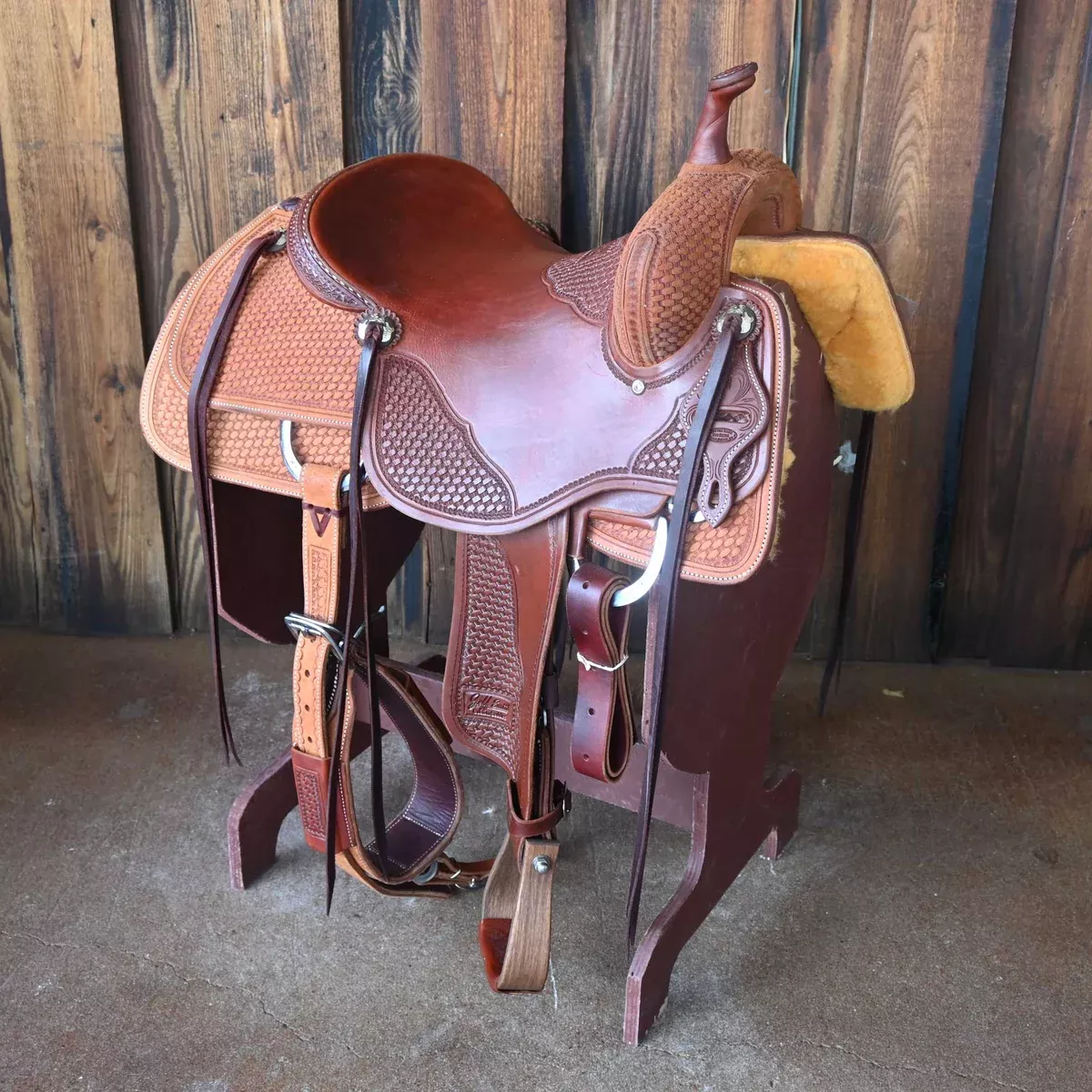 15.5" JEFF SMITH BEAU GALYEAN CUTTING SADDLE
