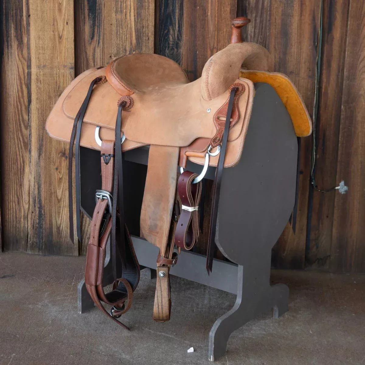 15" USED JEFF SMITH RANCH CUTTER SADDLE