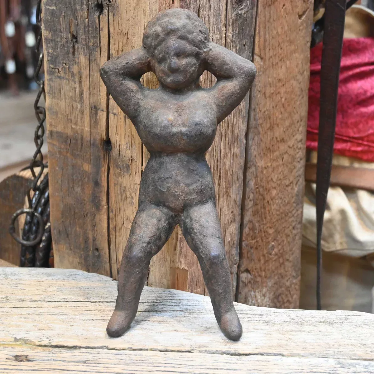 1880 - 1890 Cast Iron Naughty Nellie Boot Jack