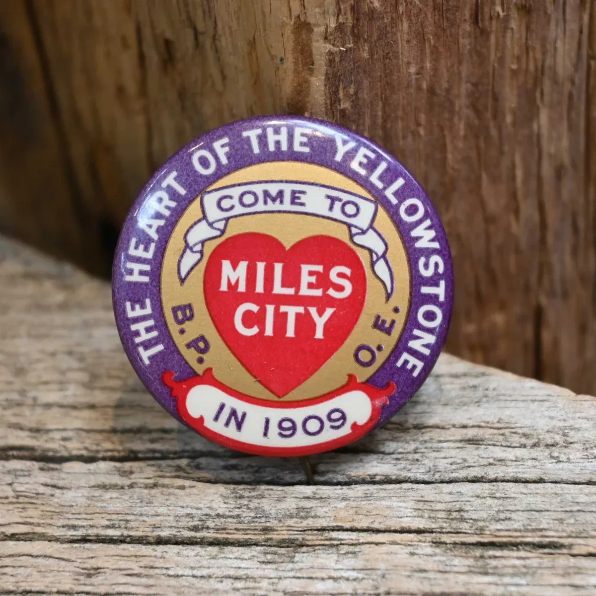 1909 Miley City Button