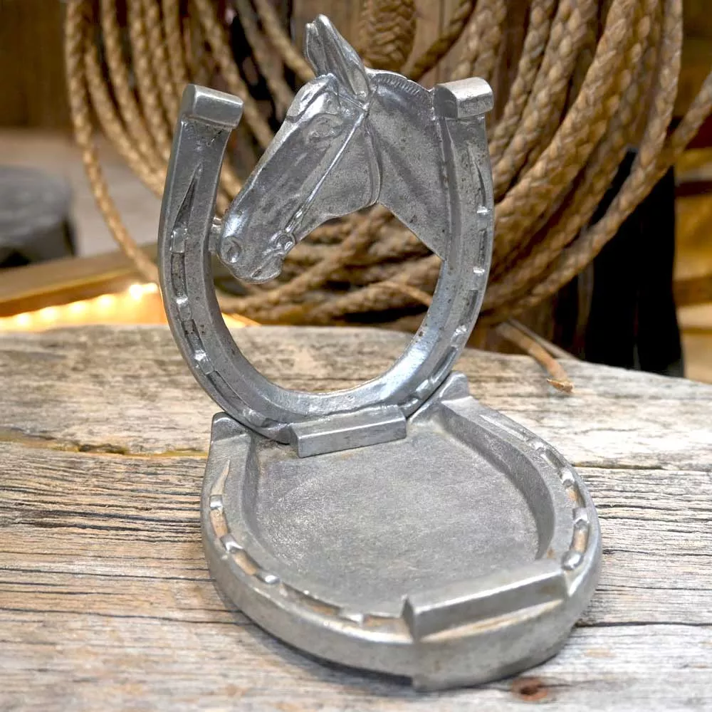 1960's Aluminum Horseshoe Ashtray
