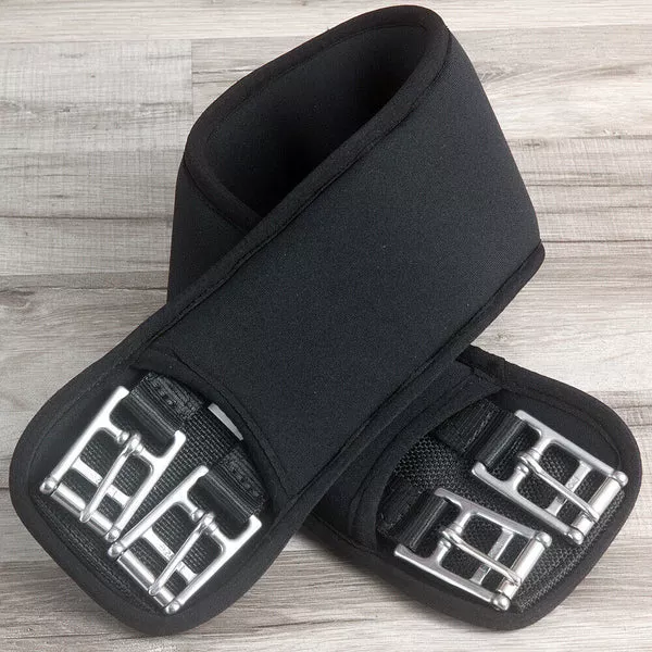 20" Horze Neoprene Flexible Nylon Horse Saddle Dressage Girth Cinch Black