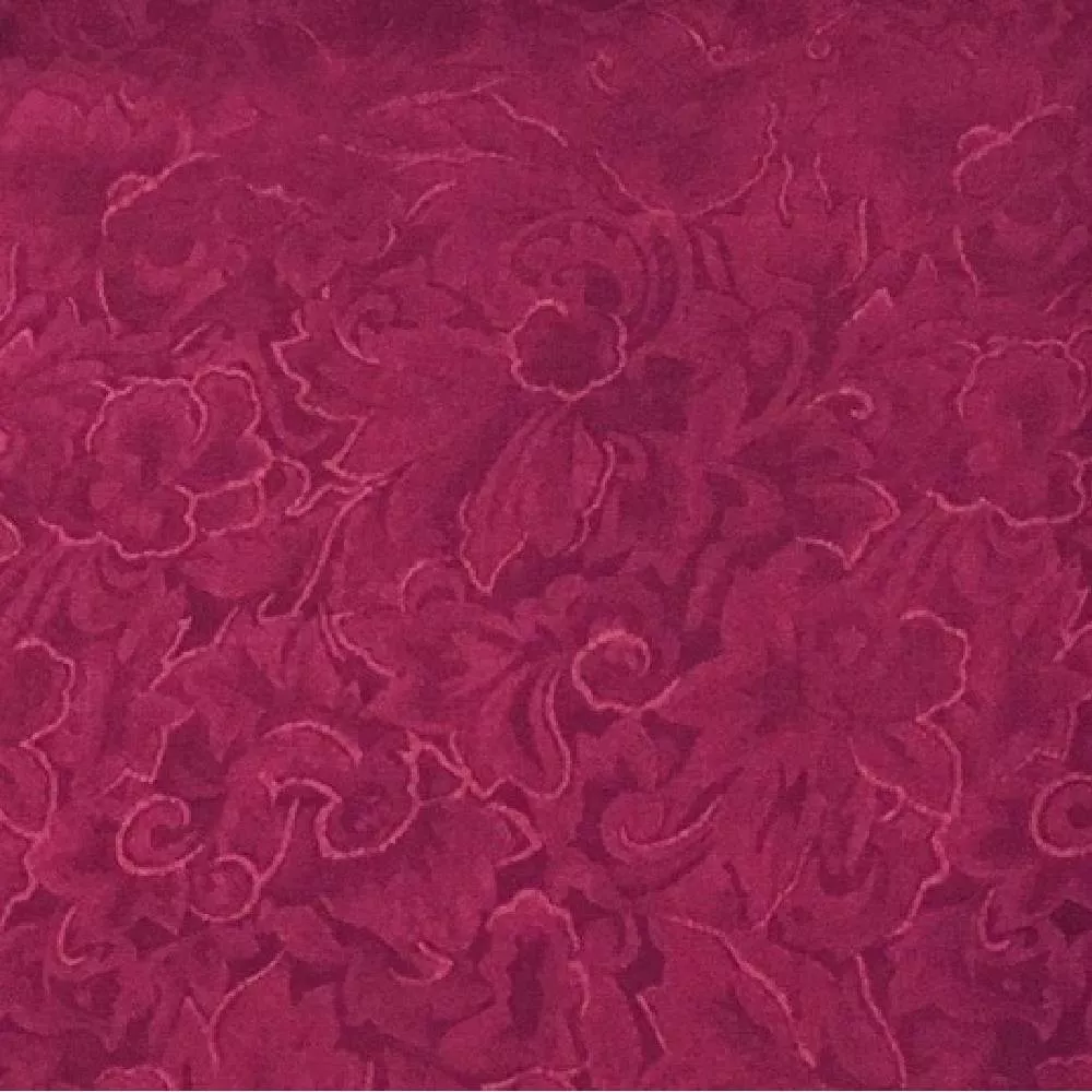 20" Jacquard Silk Wild Rag - Maroon