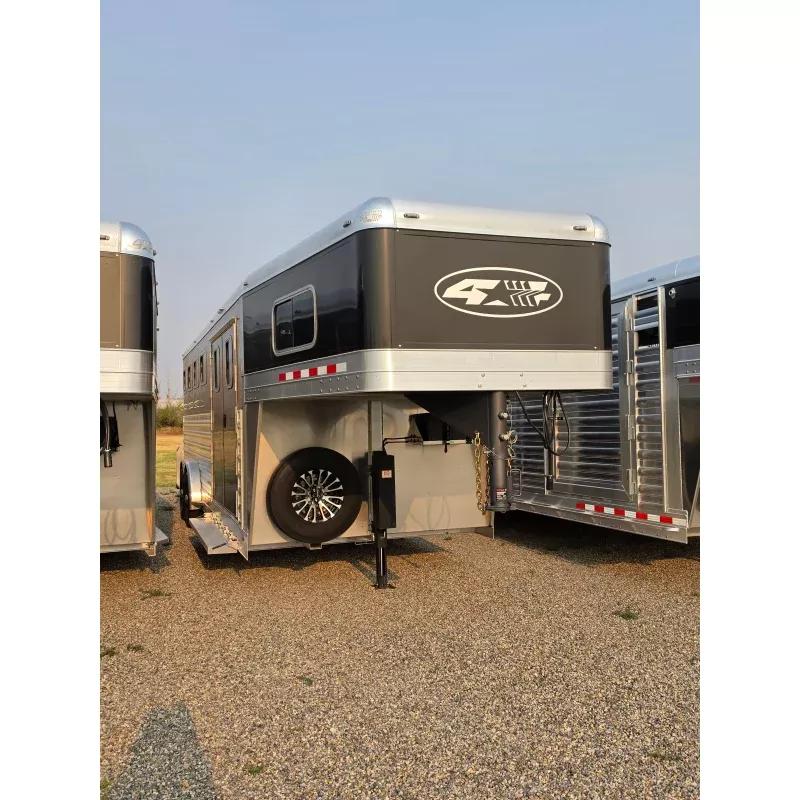 2027 4-Star 23' 4-Horse Slant Load Super Tack
