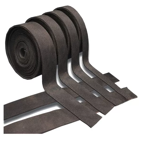 24 In Hilason Genuine Leather Flat Strap Strips for DIY Arts & Craft Projects Jewelry Tooling Home Décor Brown