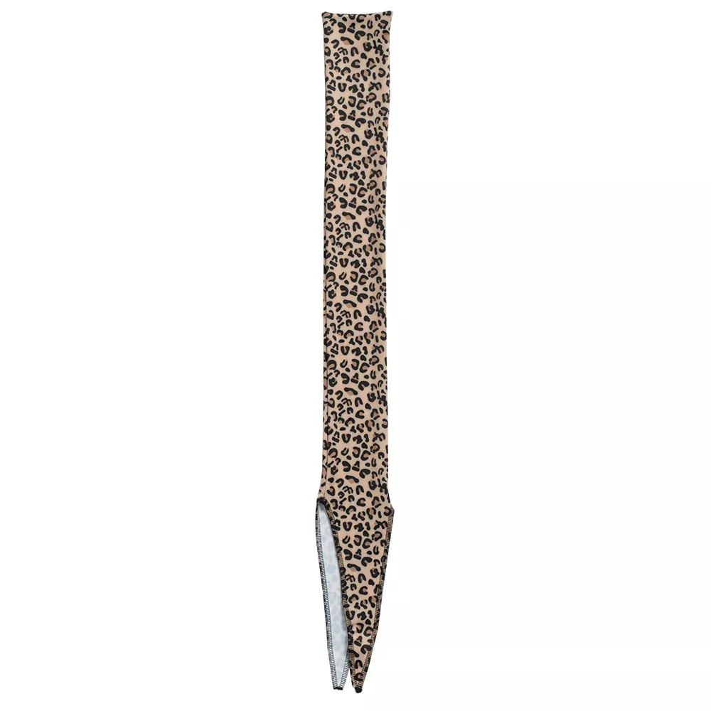 28 in Long Weaver Lycra Spandex Horse Tail Bag Leopard