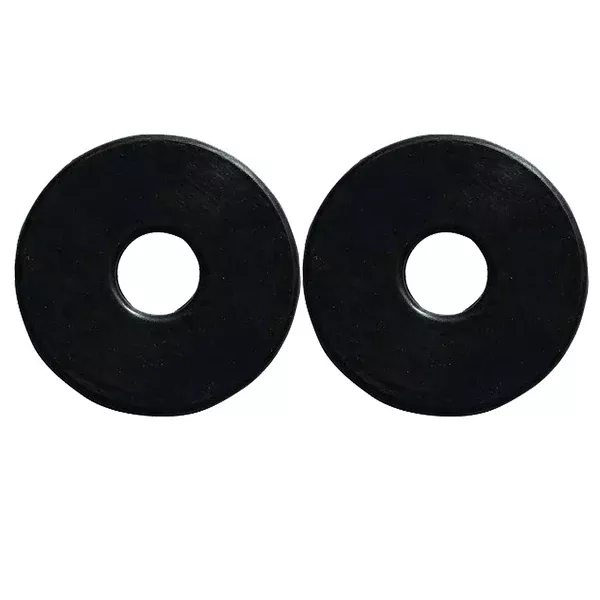 3 1/2" Hilason Rubber Horse Bit Guards 2 Piece In Bag Black