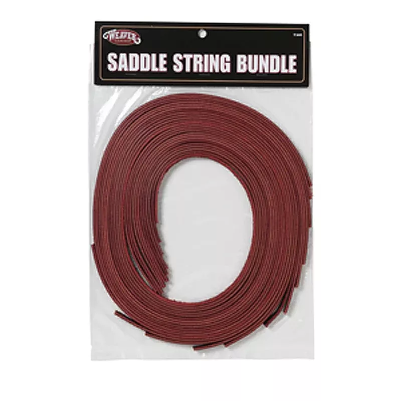 30-1755 Weaver Leather Burgundy Latigo Tack Horse Saddle String Bundle