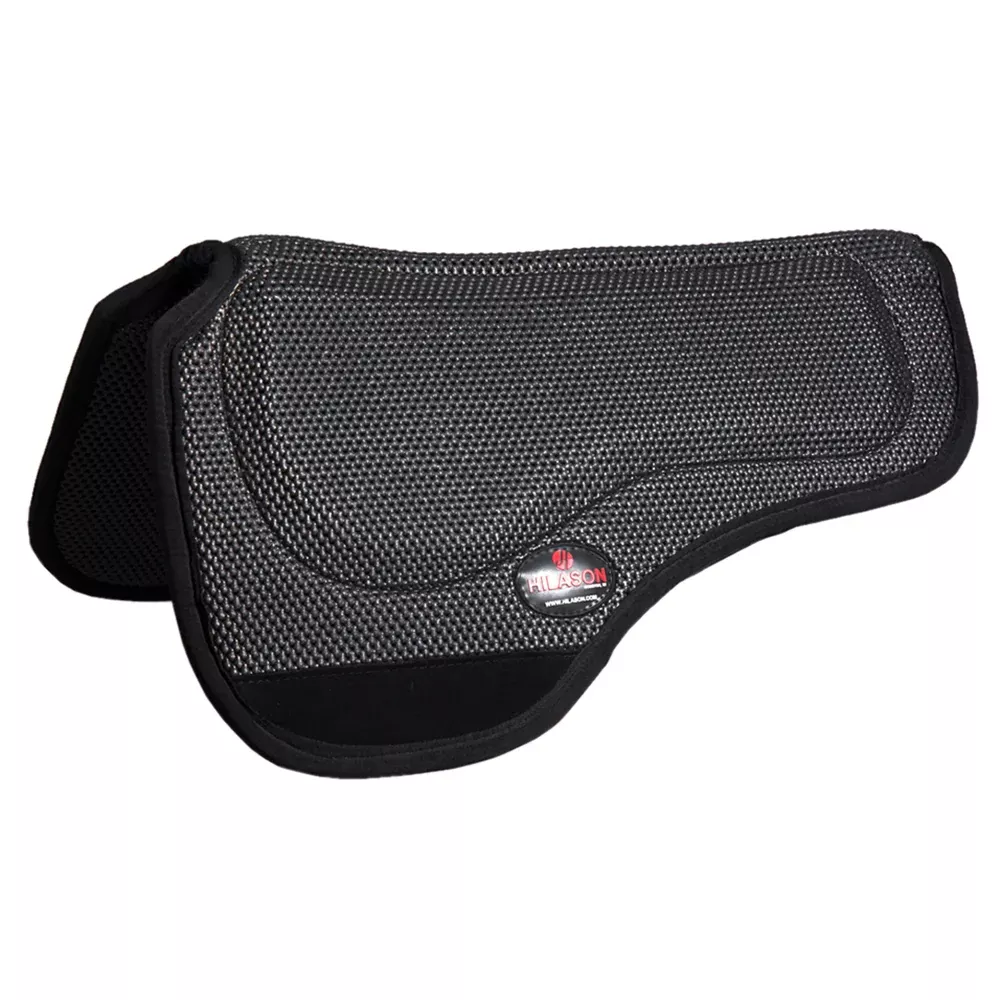 30" X 34" Hilason Air Flow Shock Absorbing Western Drop Rigging Round Saddle Pad