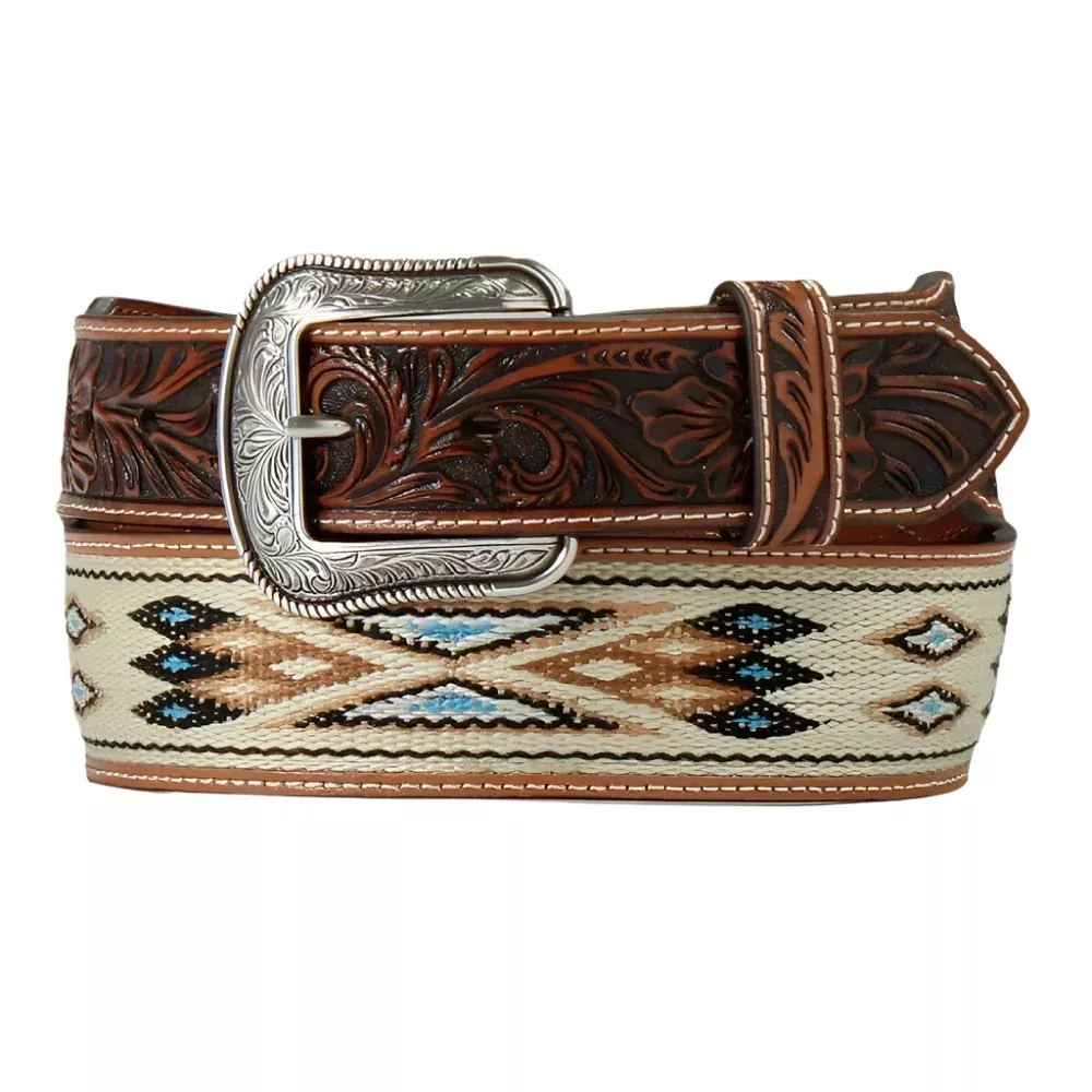 3D Men's Woven Southwest Inlay Belt