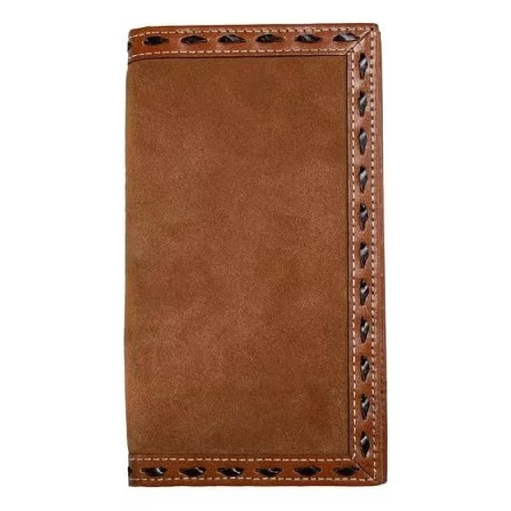 3D Roughout Buck Lace Rodeo Wallet