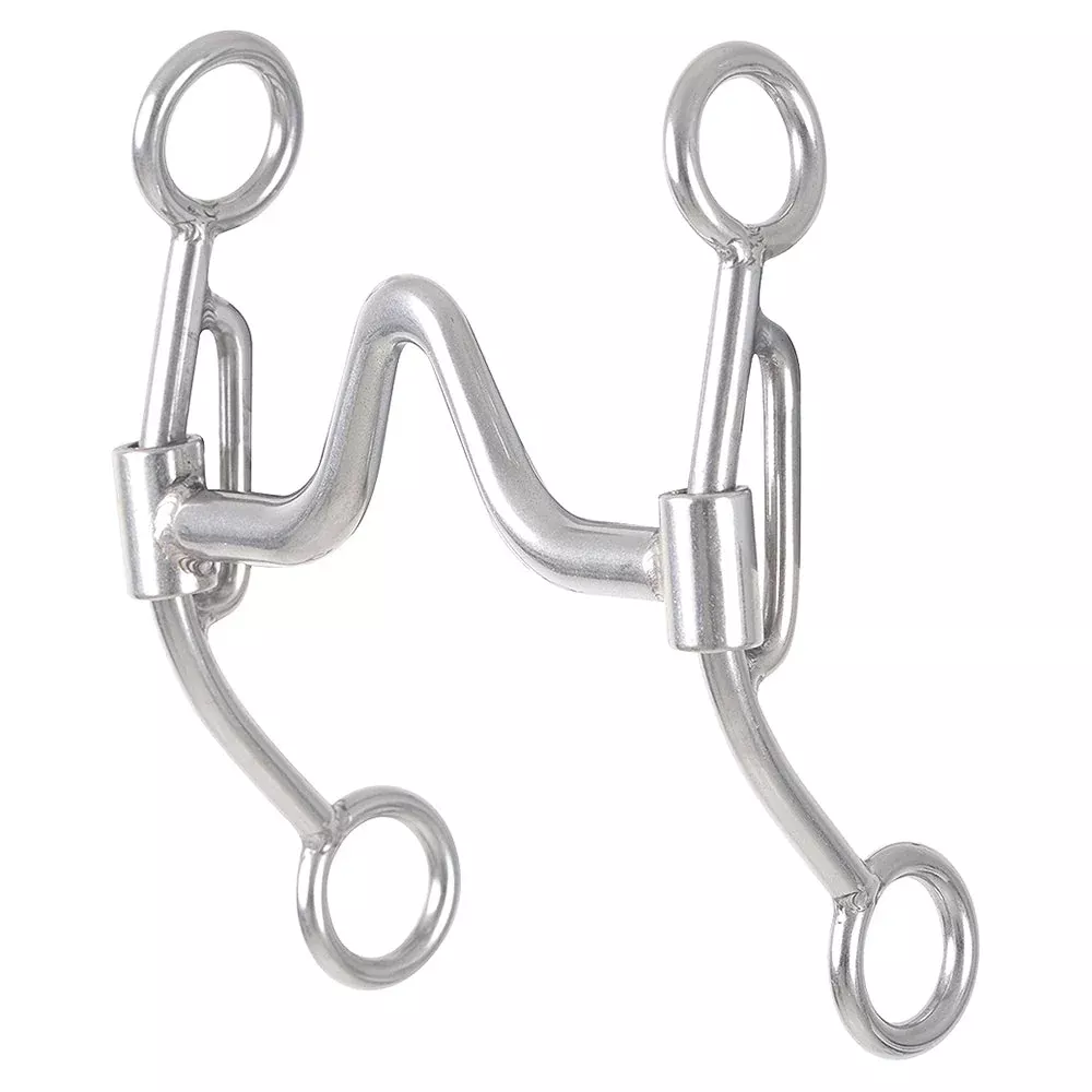 5.5 In Equibrand Stainless Steel Snaffle Bits Silver Color