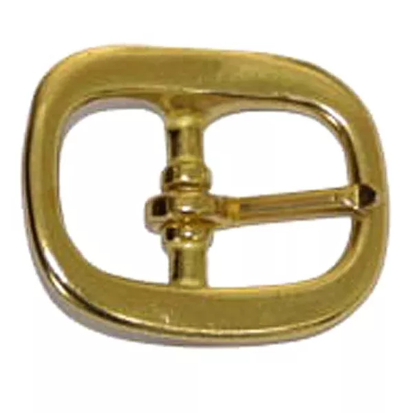 5/8 In Hilason Western Horse Tack Solid Brass Center Bar Buckle
