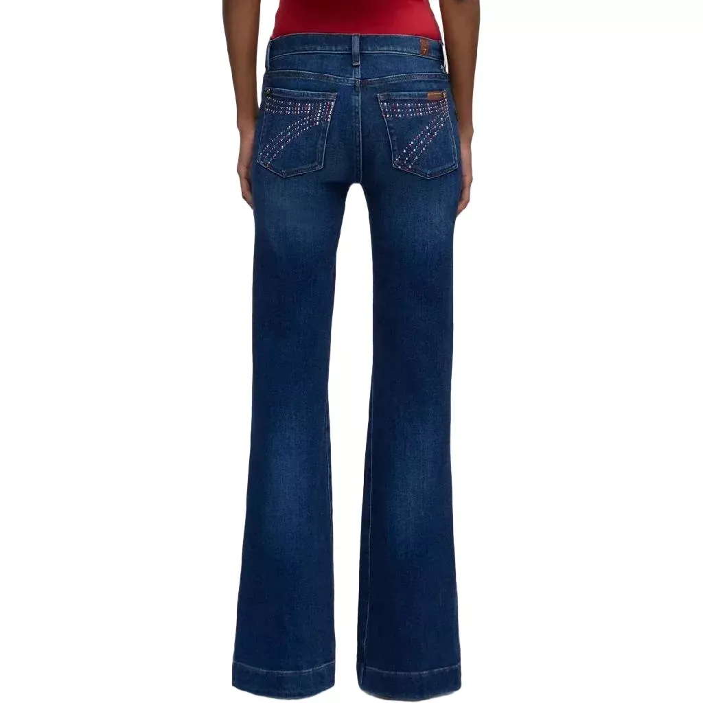 7 For All Mankind Embellished Dojo Slim Illusion Jean - Current