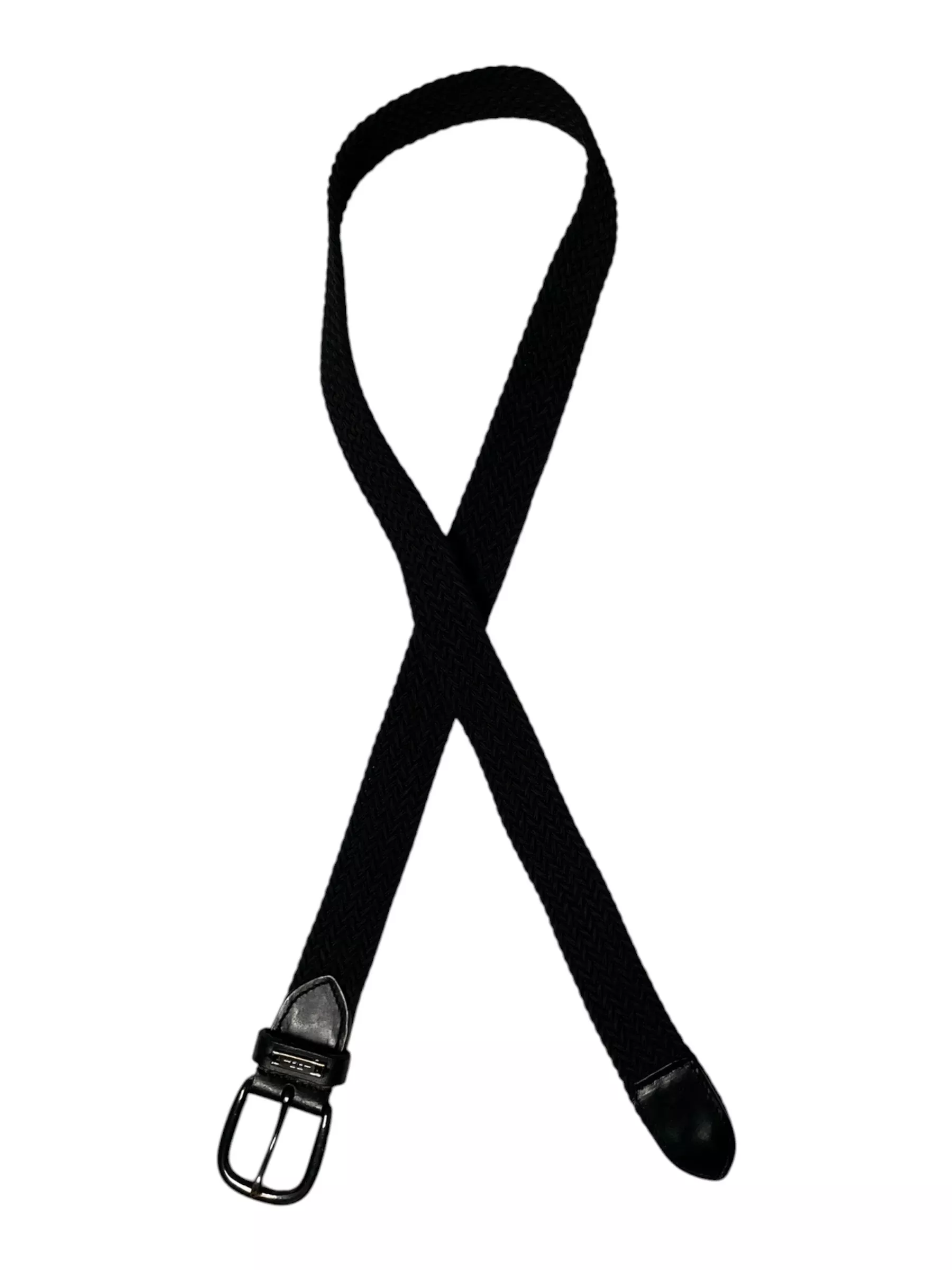AA Braided Belt - Black - Approx 46" End-To-End - USED