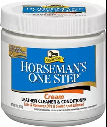 Absorbine Horseman's One Step Cream Leather Cleaner & Conditioner, 15 oz
