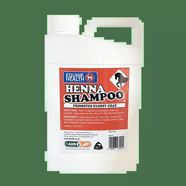 AHD Equine Health Henna Shampoo