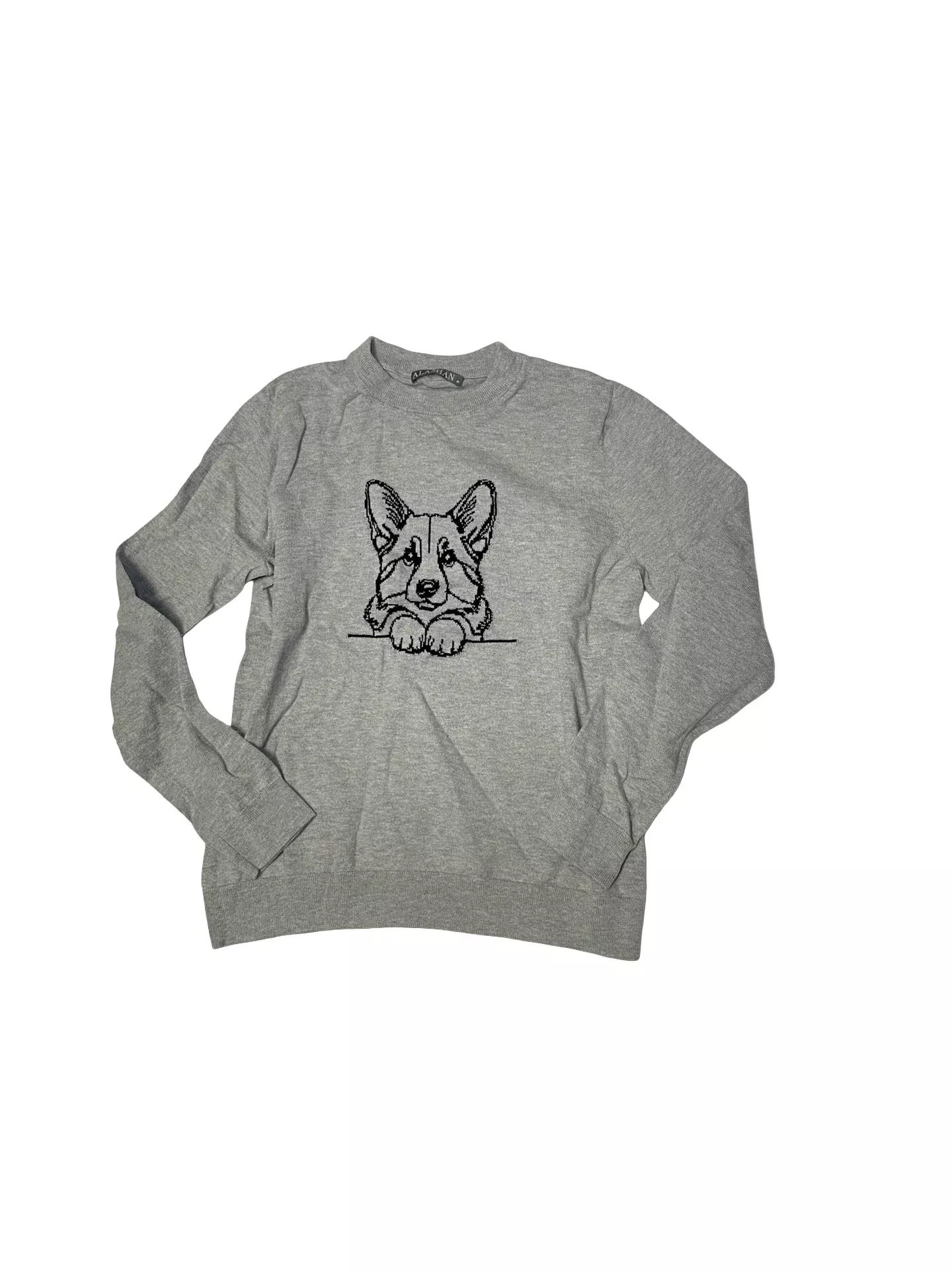 Alashan Cashmere Corgi Crew Neck Sweater - Ash - M - USED