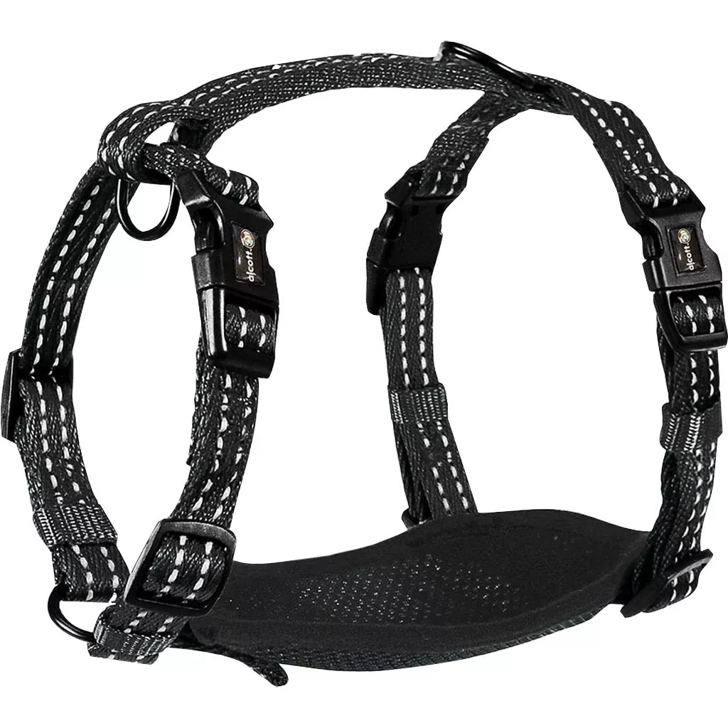 Alcott Adventure Dog Harness, Black, Small