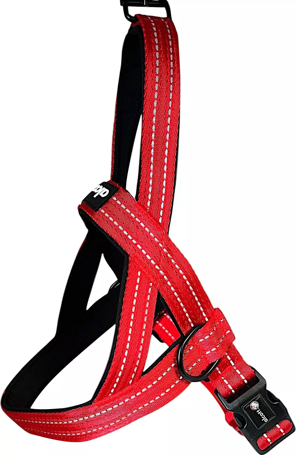 Alcott Rope Norwegian Dog Harness Bright Red Medium