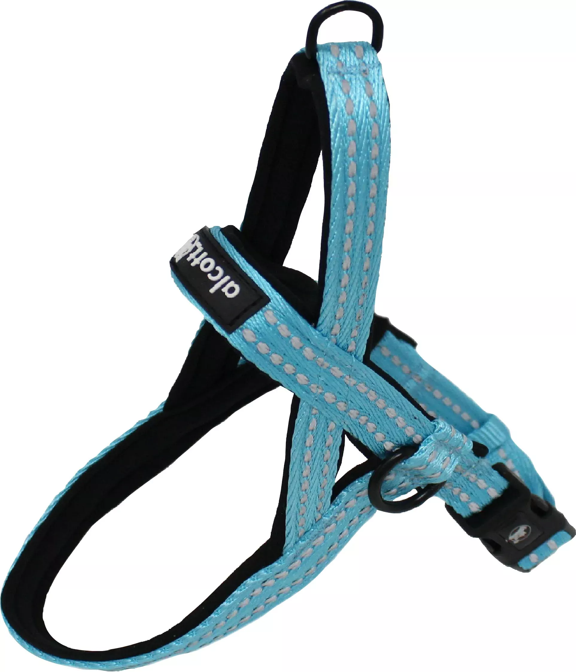 Alcott Rope Norwegian Dog Harness Medium Bright Blue