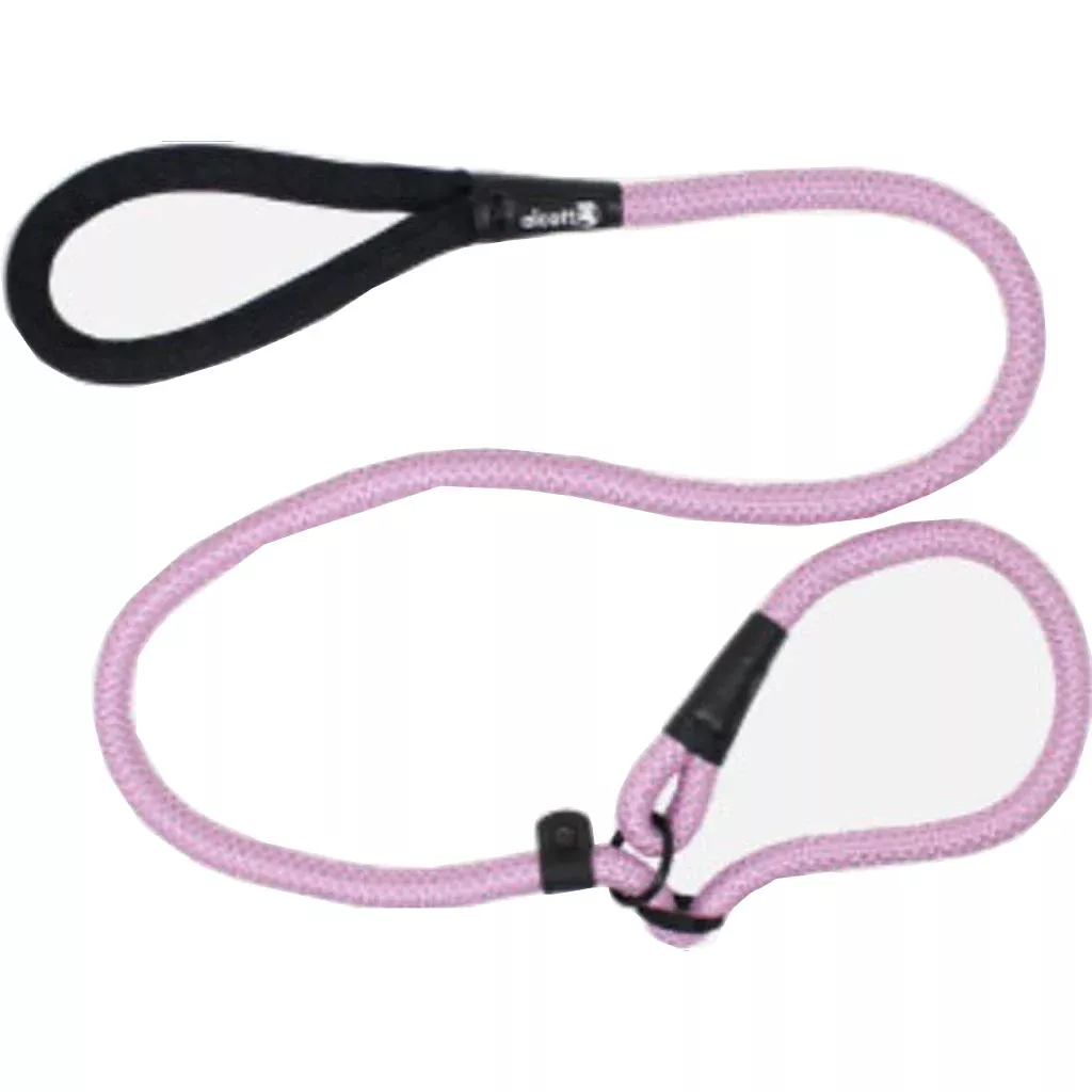 Alcott Slip Rope Leash 5 ft x 3/4 in Pink