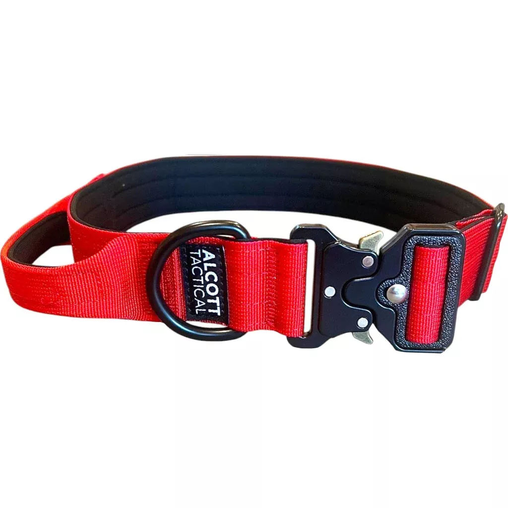 Alcott Tactical Dog Collar Medium Red
