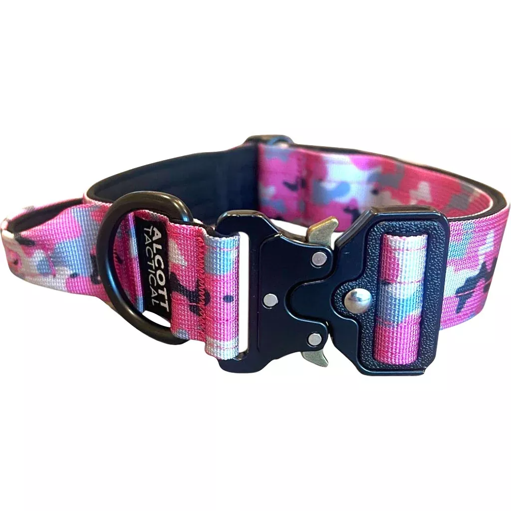 Alcott Tactical Dog Collar Pink Camo Medium