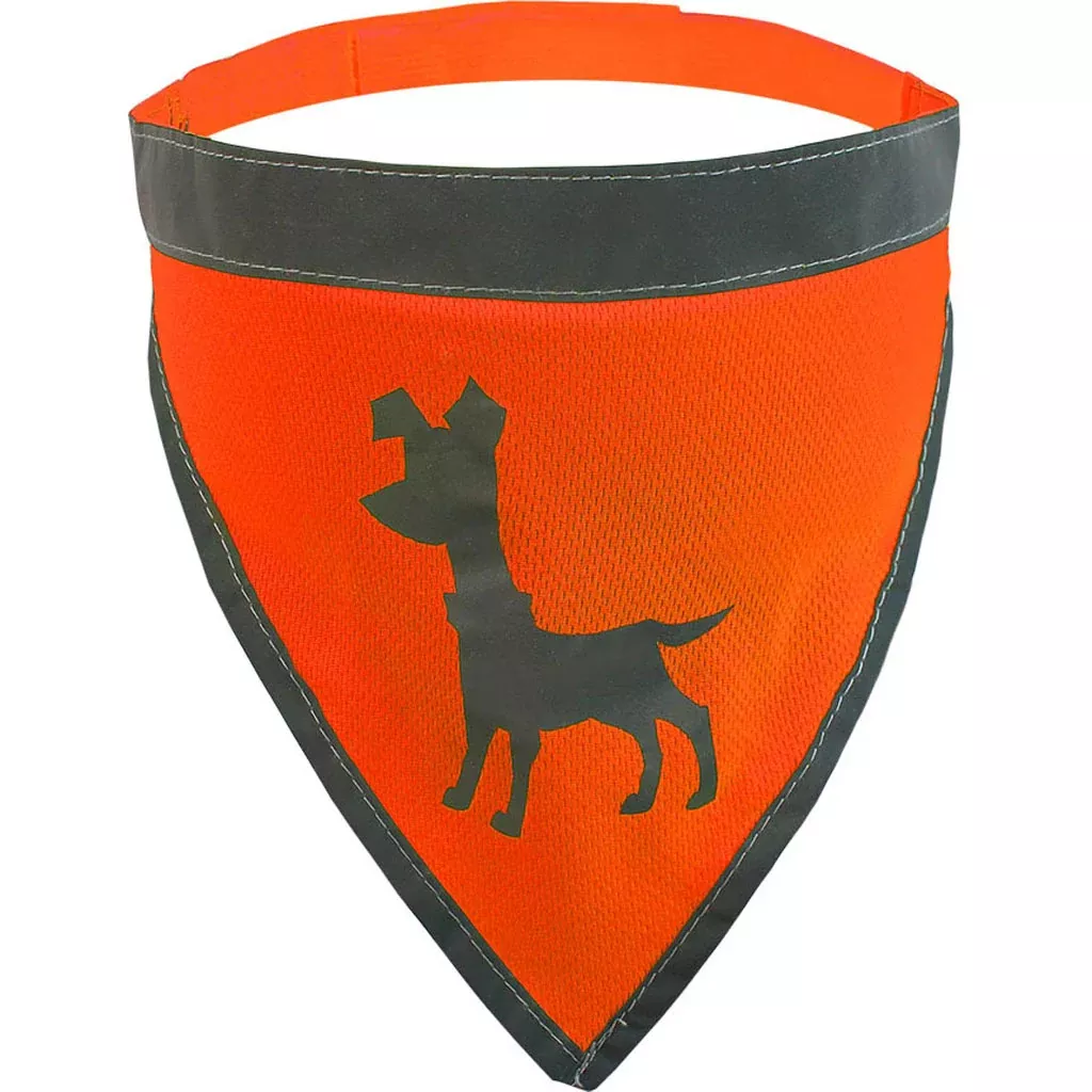 Alcott Visibility Dog Bandana Neon Orange Large