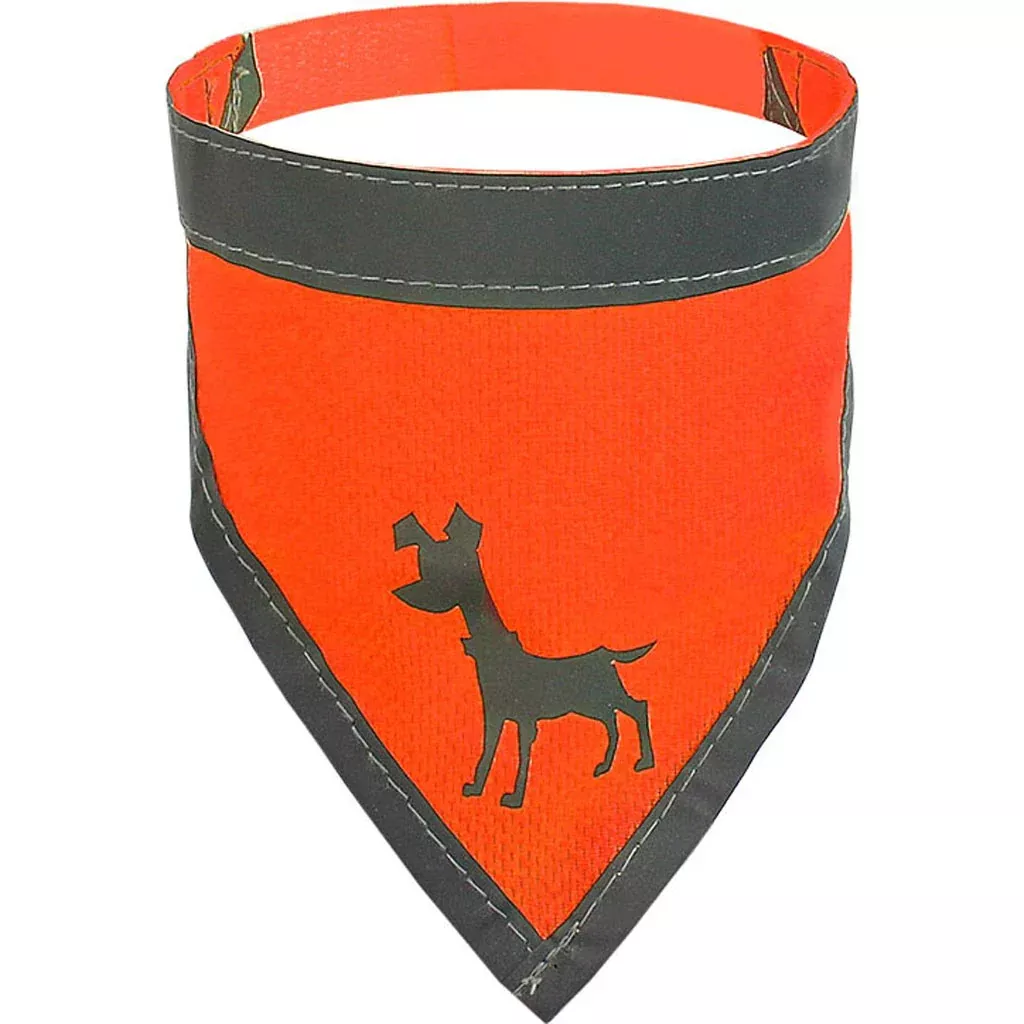 Alcott Visibility Dog Bandana, Neon Orange, Small