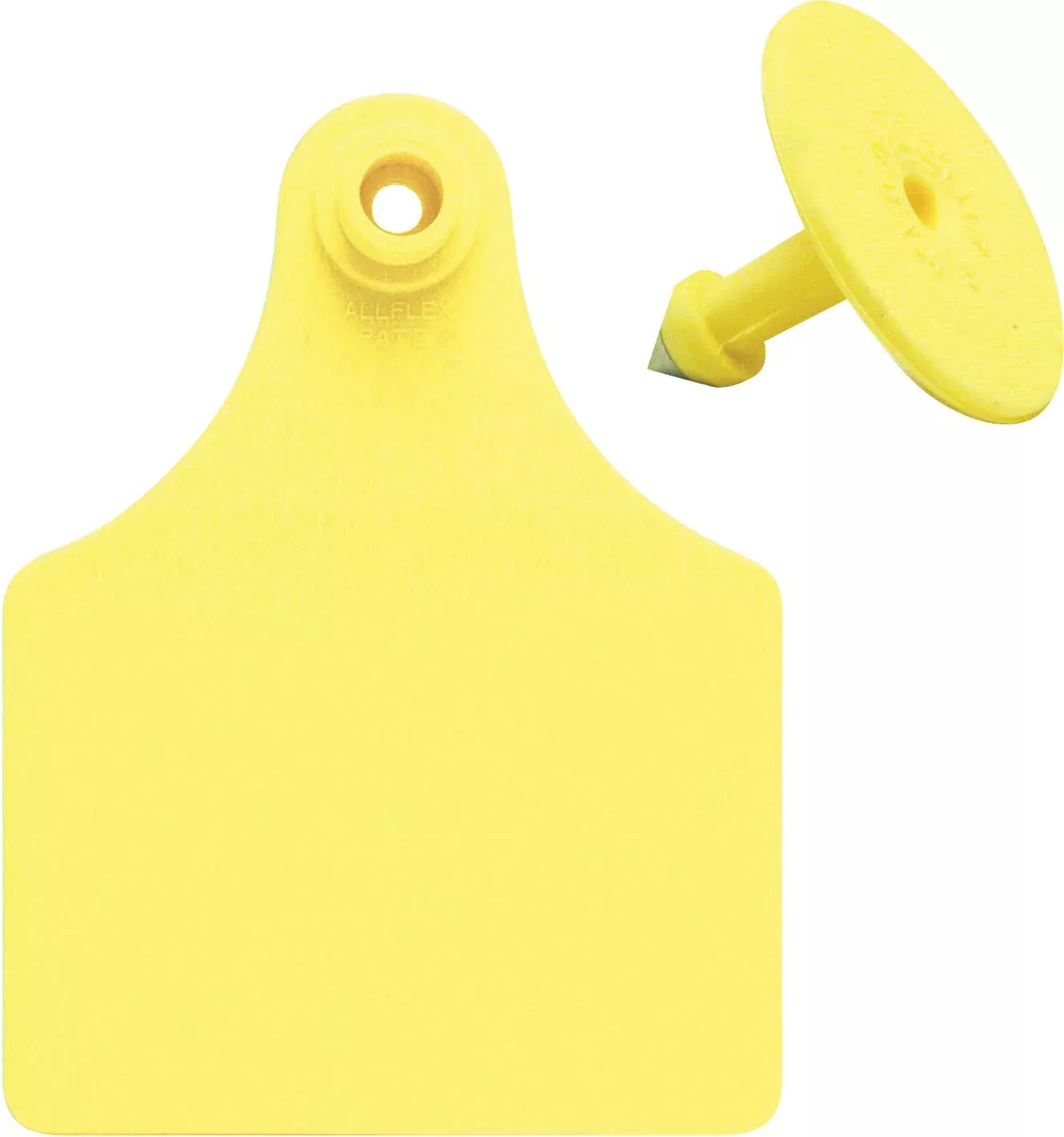 Allflex Blank Livestock Tags, Maxi Female, Yellow, 25 pk