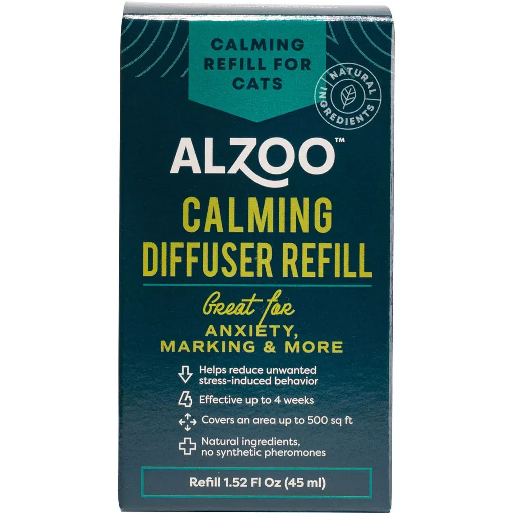 ALZOO Plant-Based Calming Diffuser Refill for Cats 1.52 oz