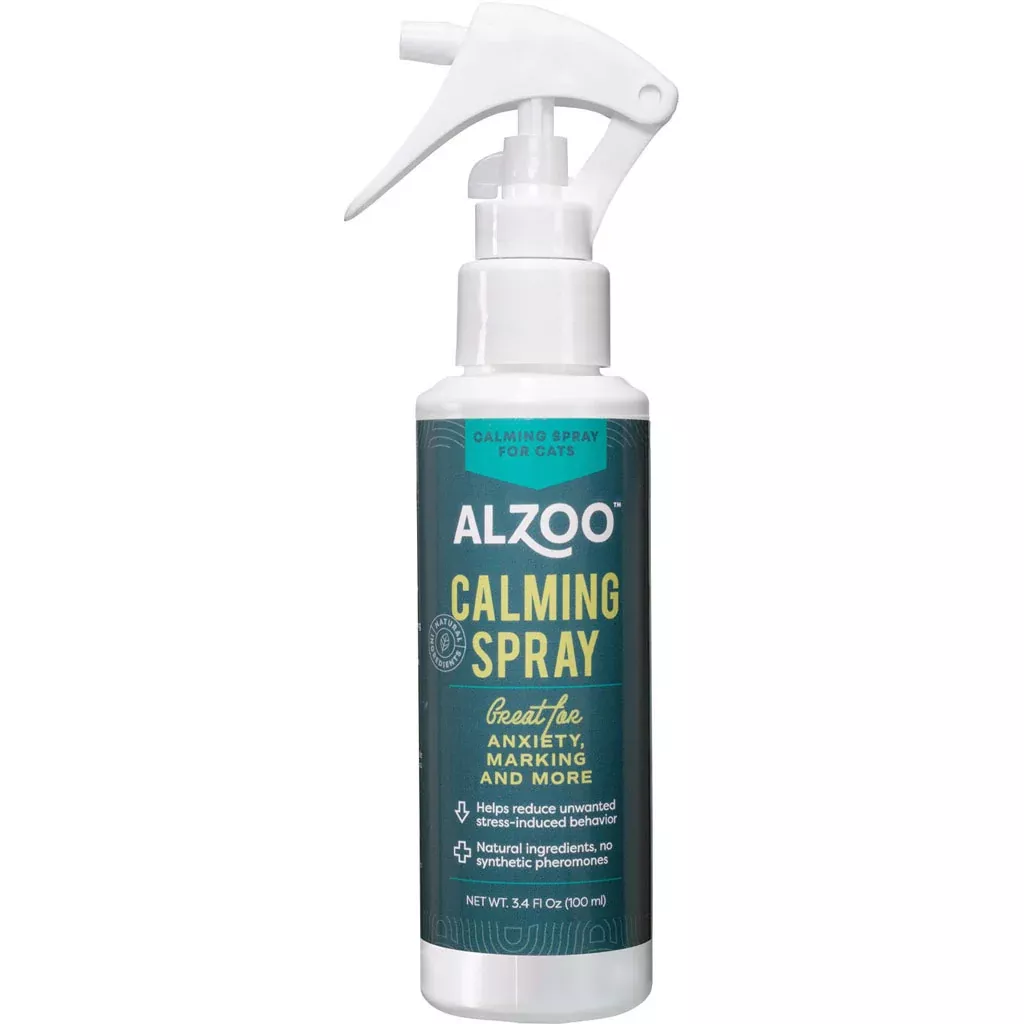 ALZOO Plant-Based Calming Spray for Cats 3.4 oz