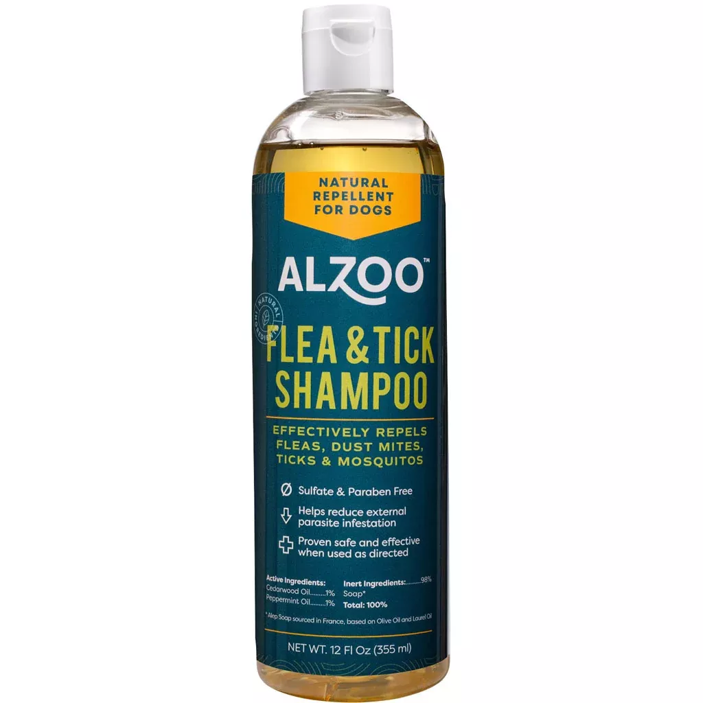 Alzoo Plant Based Flea & Tick Shampoo, 12 oz