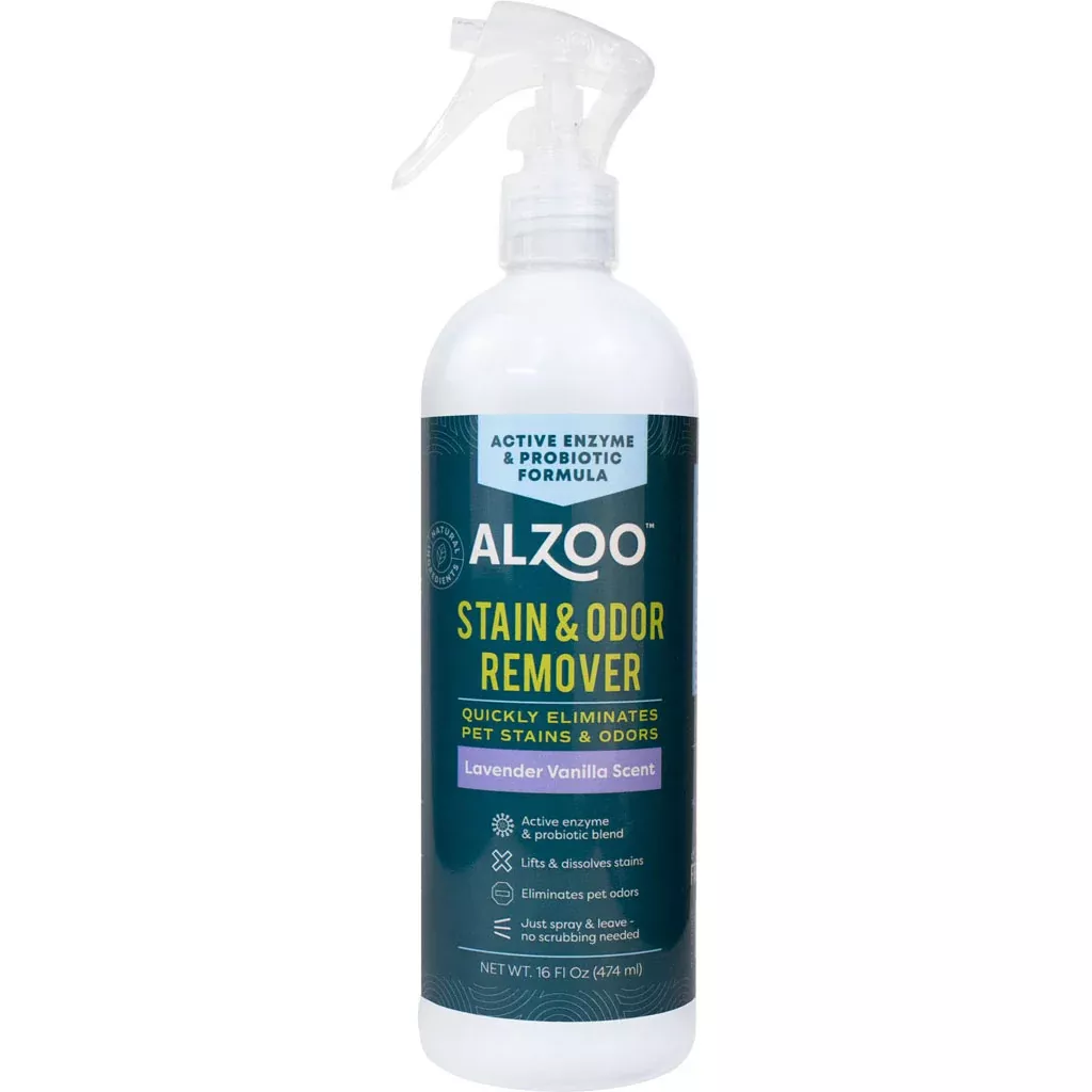 ALZOO Stain & Odor Remover Spray Lavender Vanilla 16 oz