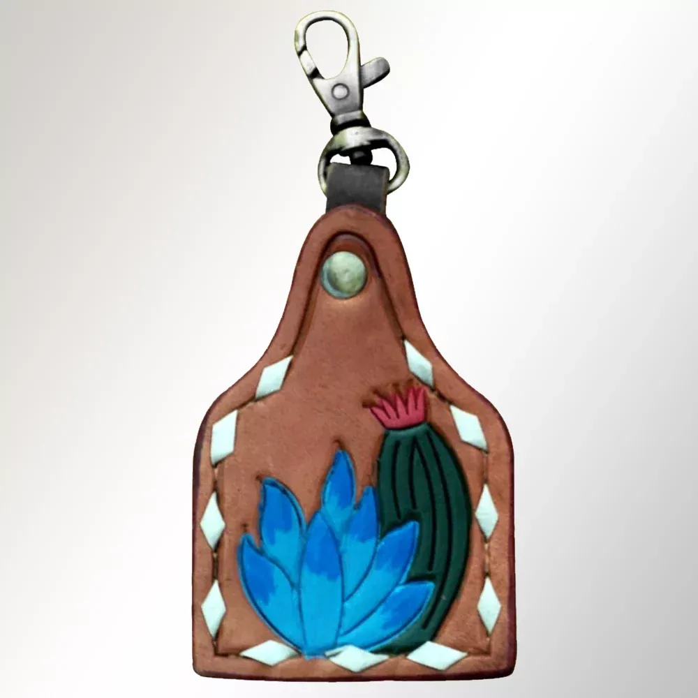 American Darling ADKRX109 Hand Painted Genuine Leather Keyring