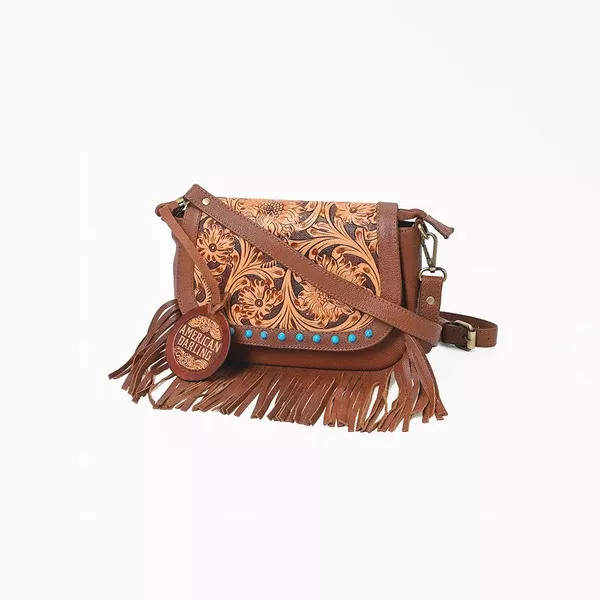 American Darling Floral Western Leather Shoulder Purse