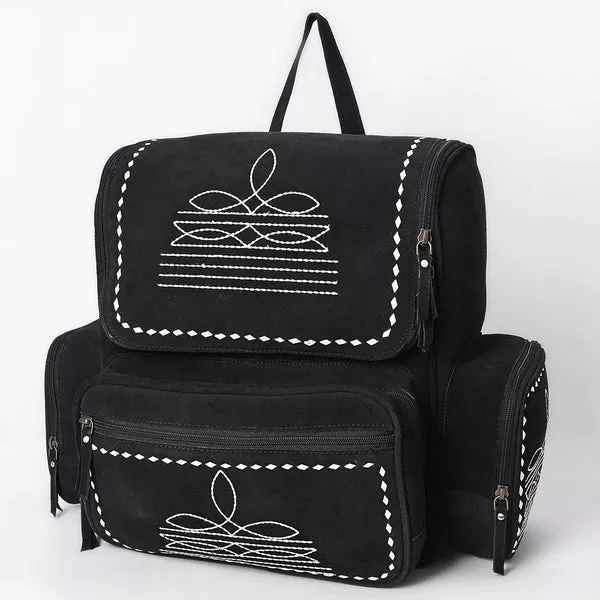 American Darling Genuine Suede Leather Backpack Handcrafted Boot Stitched Embroidery Eco-Friendly Full Grain Leather