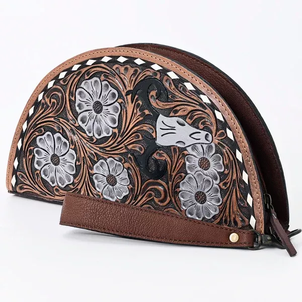 American Darling Taco Hand Tooled Genuine Leather Western Women Bag