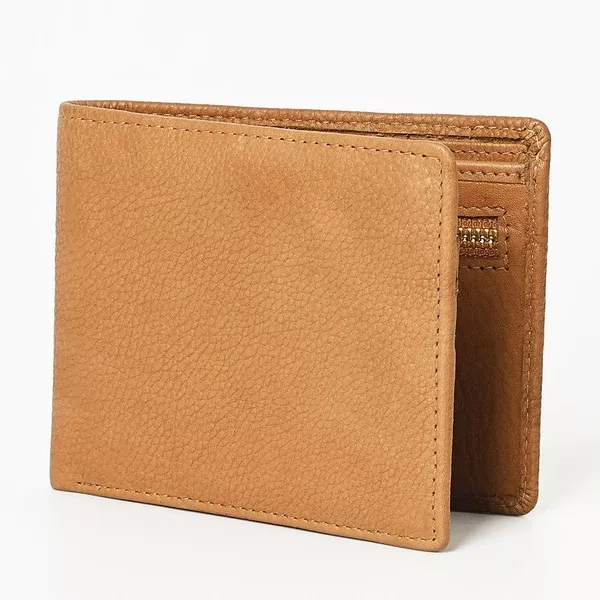 American Darling Wallet Western Genuine Leather Handcrafted Classic Bifold Pocket Wallet with YKK Zipper Coin Pocket