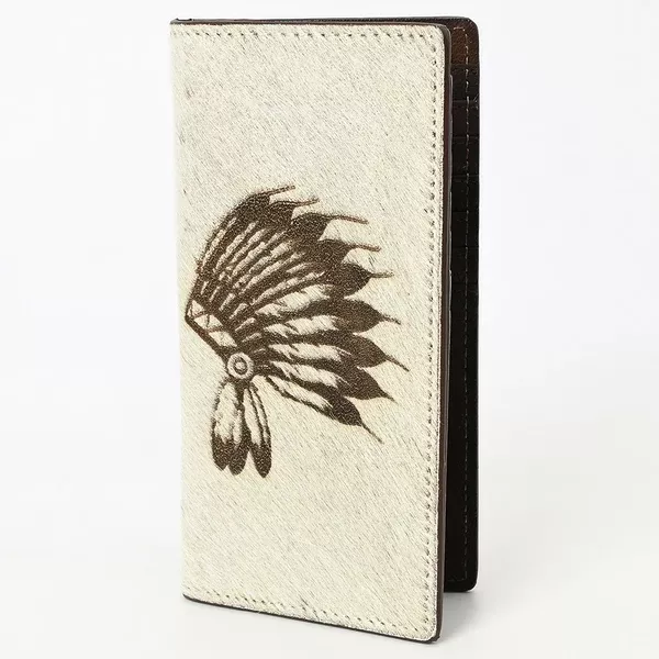 American Darling Wallet Western Genuine Leather Handcrafted Tall Checkbook Pocket Wallet with Multi Card Slots