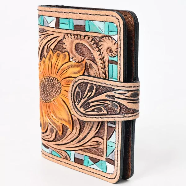 American Darling Western Wallet Handcrafted from Tooled Leather